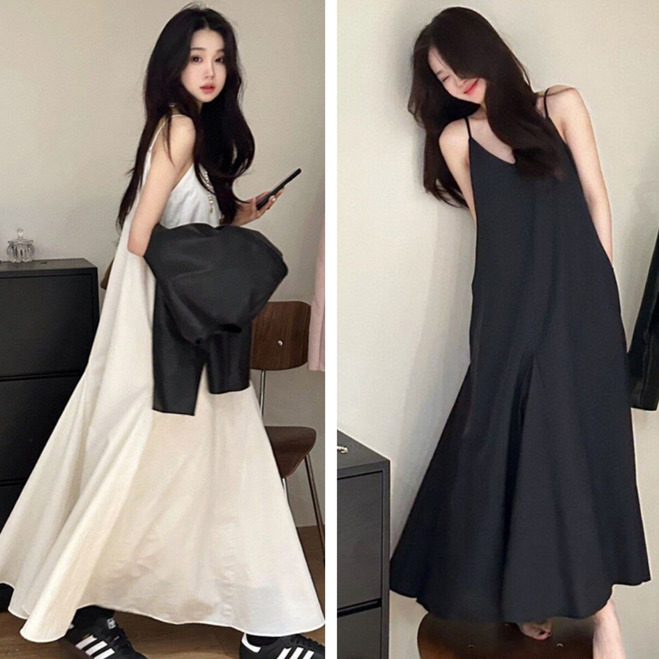 ロングワンピース 夏新作 キャミソール ロング丈 大人上品 きれいめワンピース