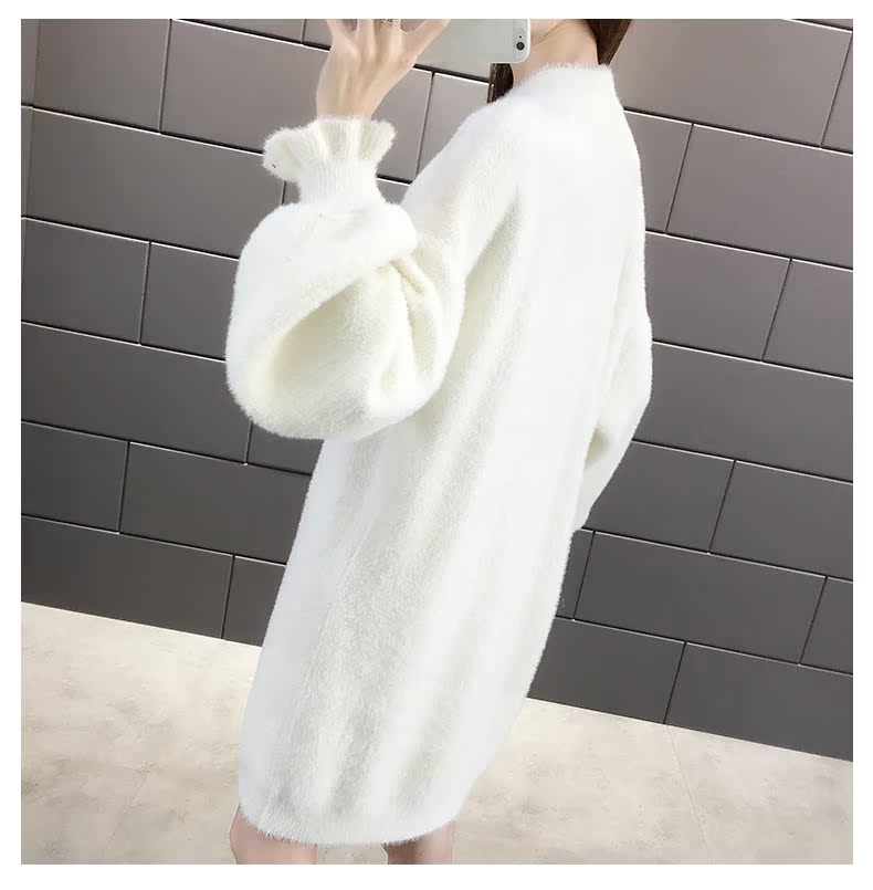 ふわもこ贅沢ニットロングワンピース