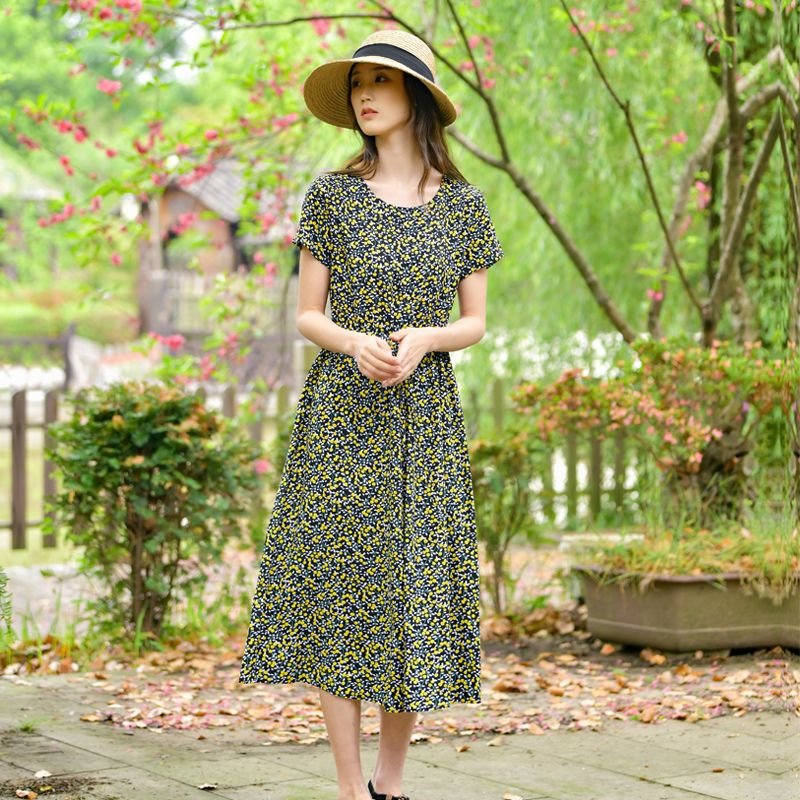 ロングワンピース レース 花園の夢レースロングワンピース