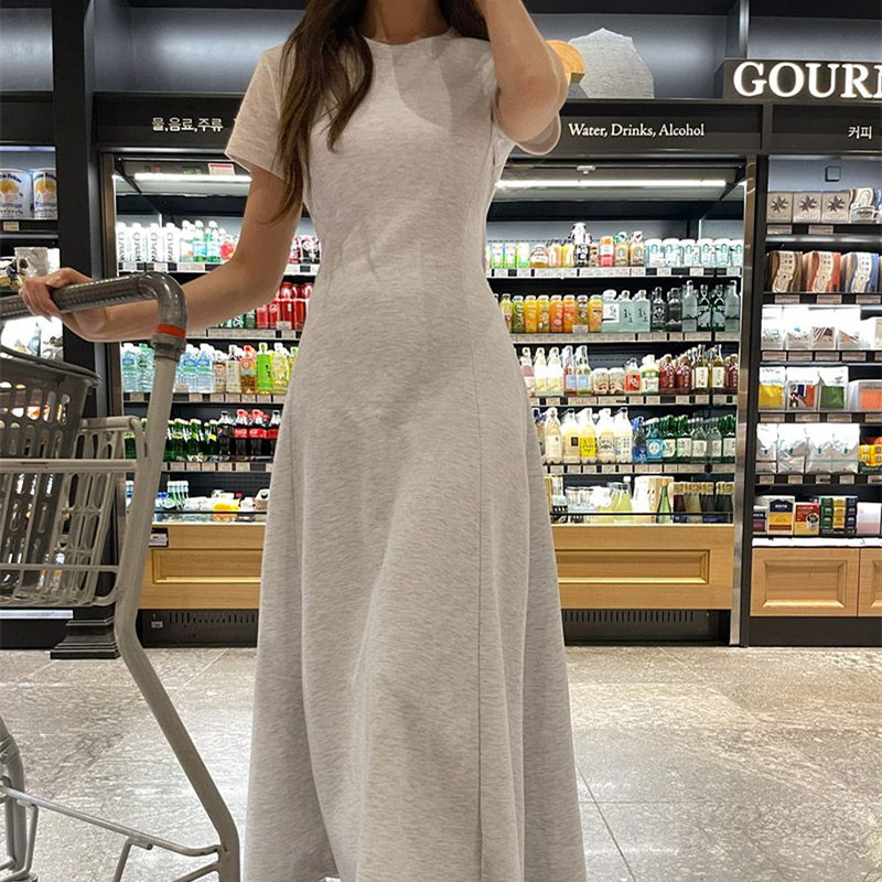 ワンピース レース 上品シンプルレースワンピース