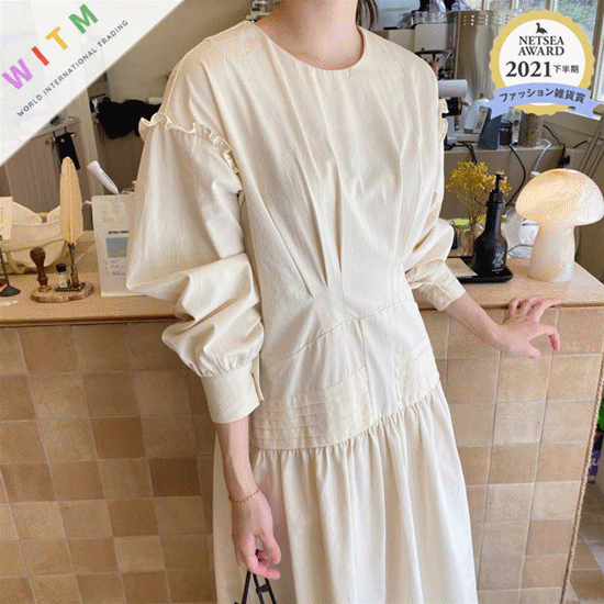 ロングワンピース 長袖シャツワンピース 体型カバー 韓国風 通勤 大人可愛い