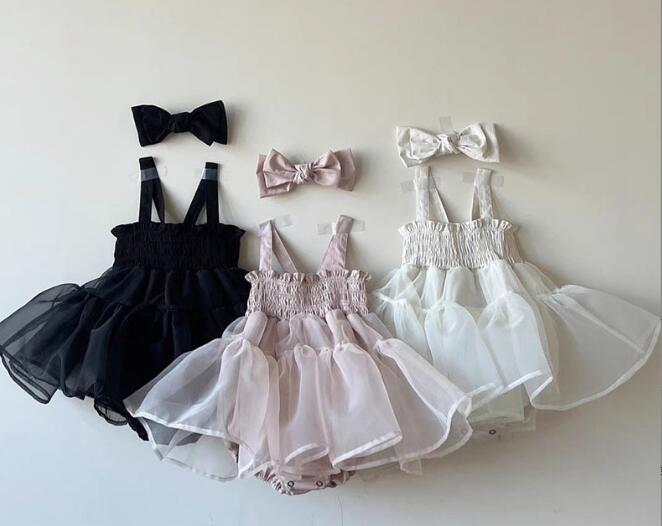 ベビー用フォーマルドレス チュール重ねロングワンピース