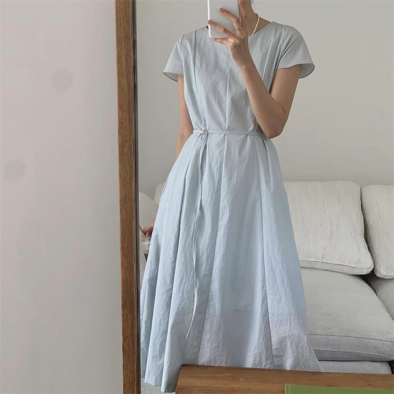 2025年春夏新作 上品フレアロングワンピース