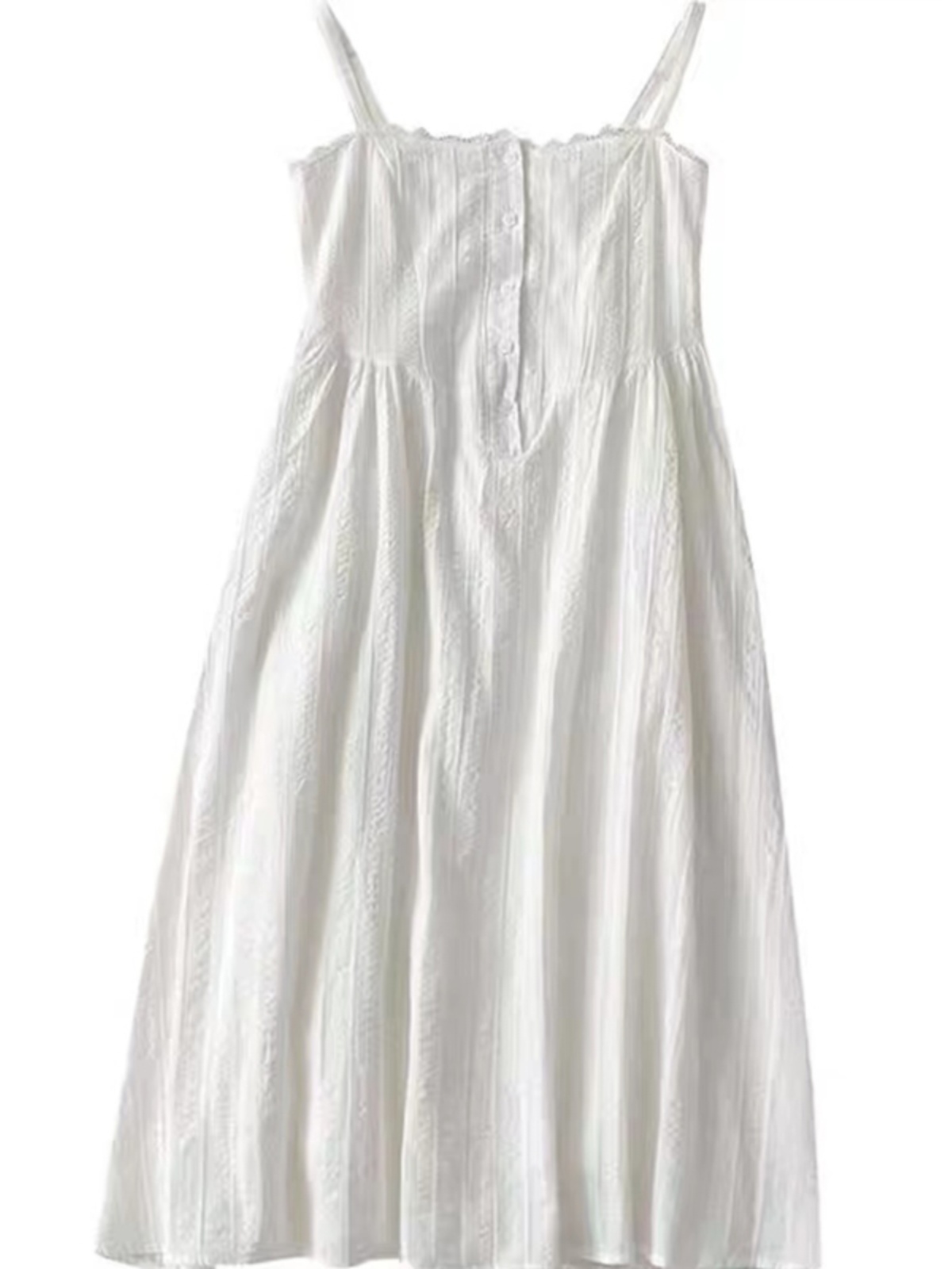 ロングワンピース キャミ 花柄刺繍レース細肩紐ロングキャミワンピース