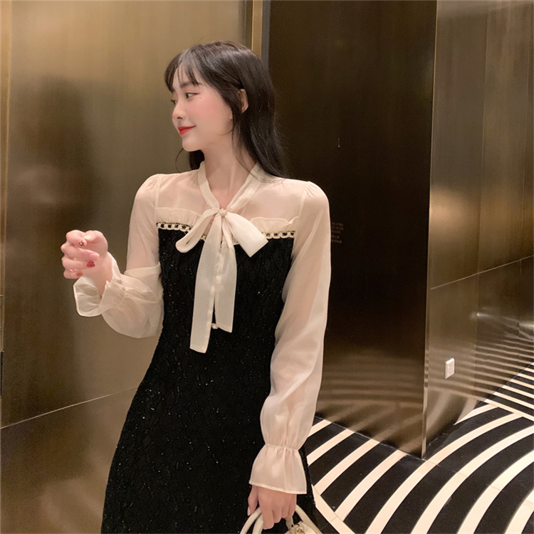 ロングワンピース クリスマス新年フレアワンピース ウエストマーク上品スリムデザイン