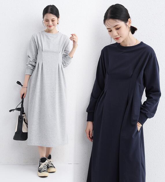 二〇二五年春夏新作フレアロングワンピース