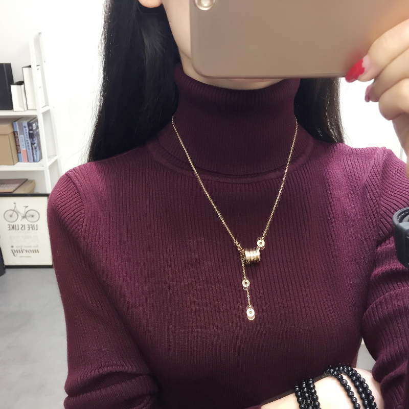 ロングワンピース やわらか美シルエット リブニットワンピース