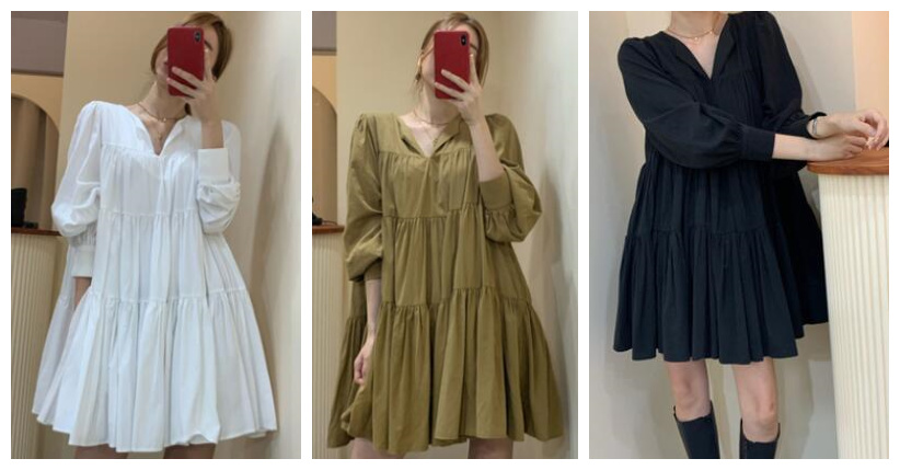 レディース優雅フレアロングワンピース