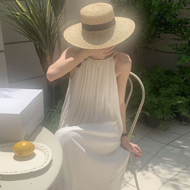 ロングワンピース キャミ ゆったりギャザーフレアキャミロングワンピース