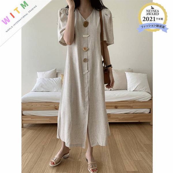 ロングワンピース 半袖シャツワンピース ロング丈 体型カバー 大人可愛い レディース