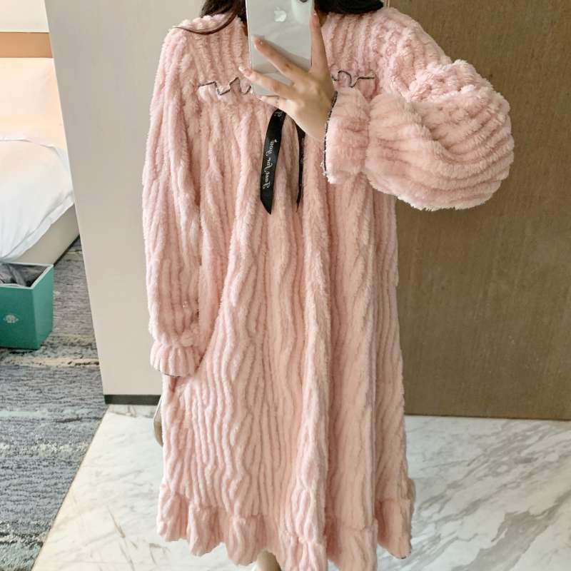 もこもこ癒し系ルームワンピース レディース ルームウェア