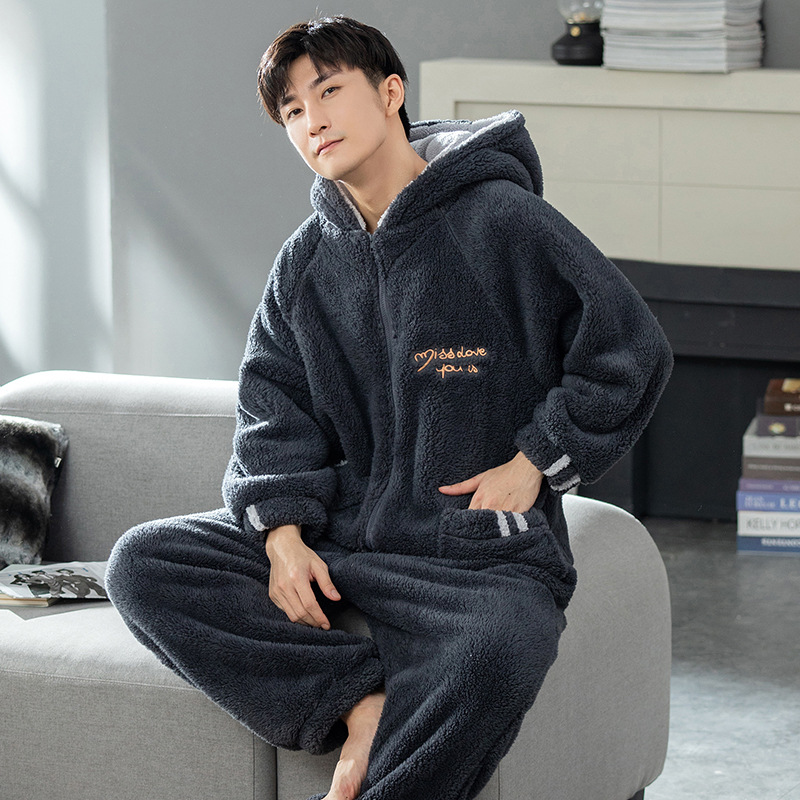 ルームウェア もこもこボア素材のつなぎ型　ルームウェア