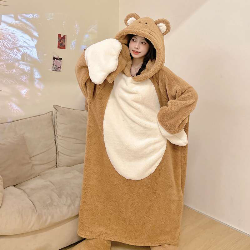 もこもこクマさんルームウェア レディース ルームウェア