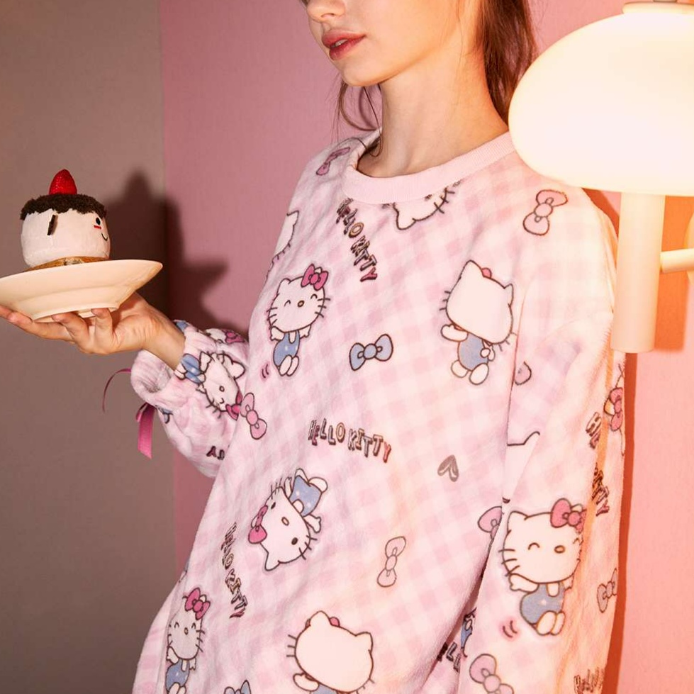 ふわもこキティちゃんパジャマ レディース ルームウェア