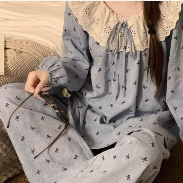 ルームウェア 新作レディース花柄パジャマ上下セット部屋着