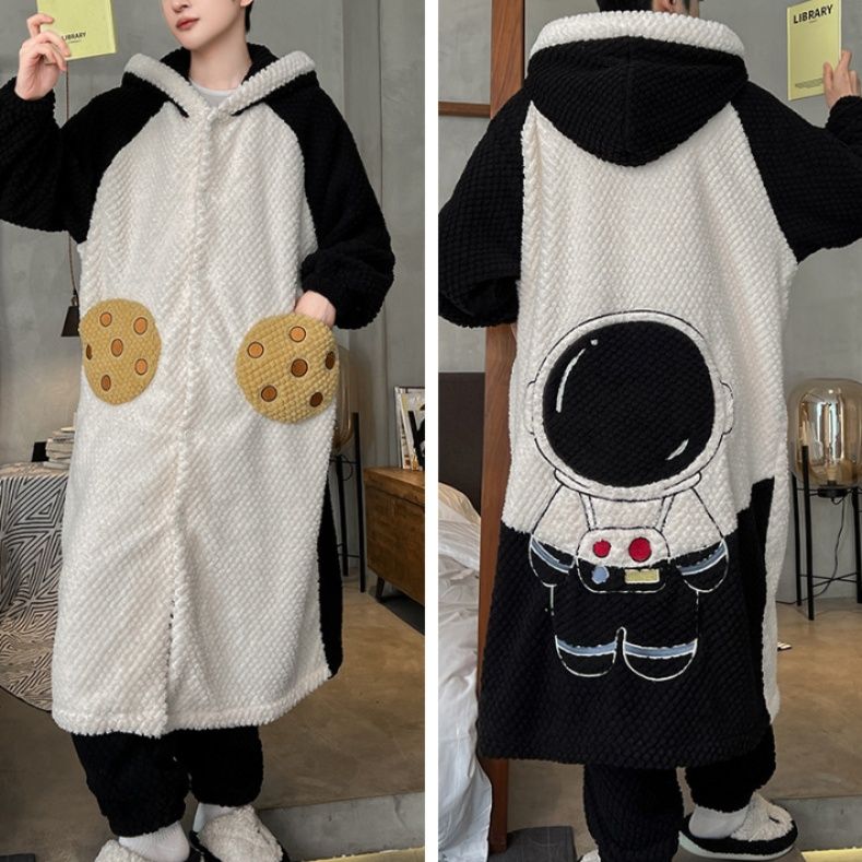 ルームウェア もこもこ猫耳フード付き着る毛布　部屋着