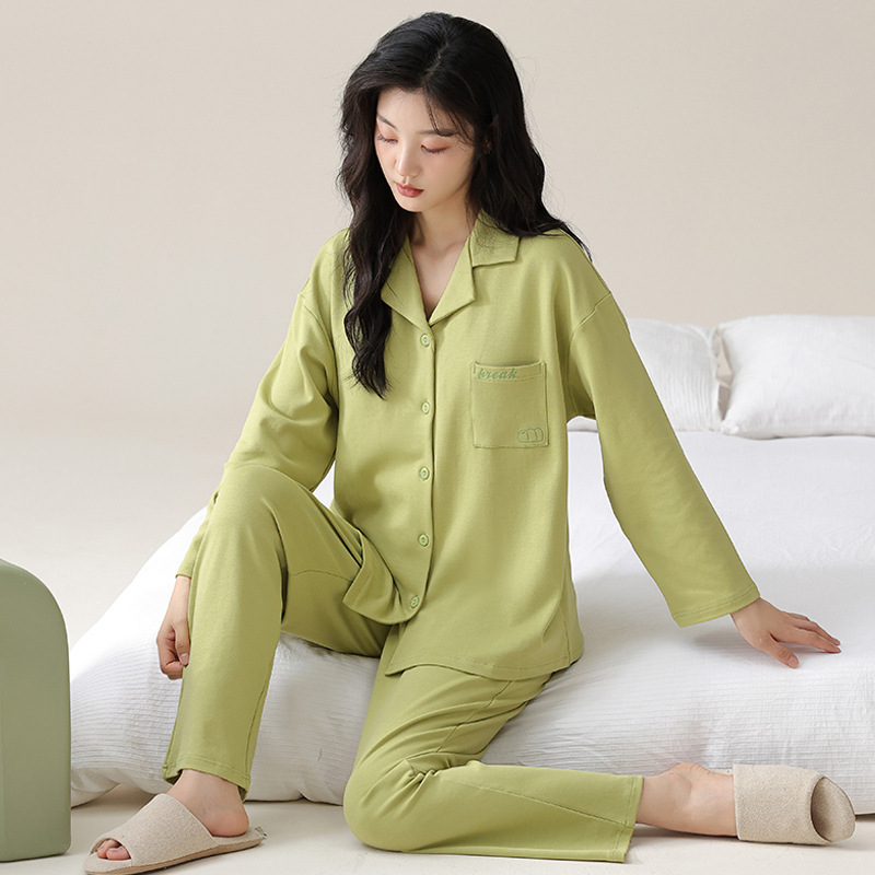 ルームウェア レディース綿素材柔らか可愛いパジャマセット