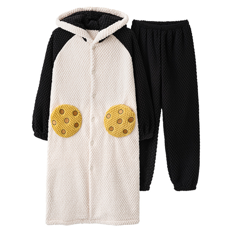 ルームウェア もこもこ猫耳フード付き着る毛布　部屋着