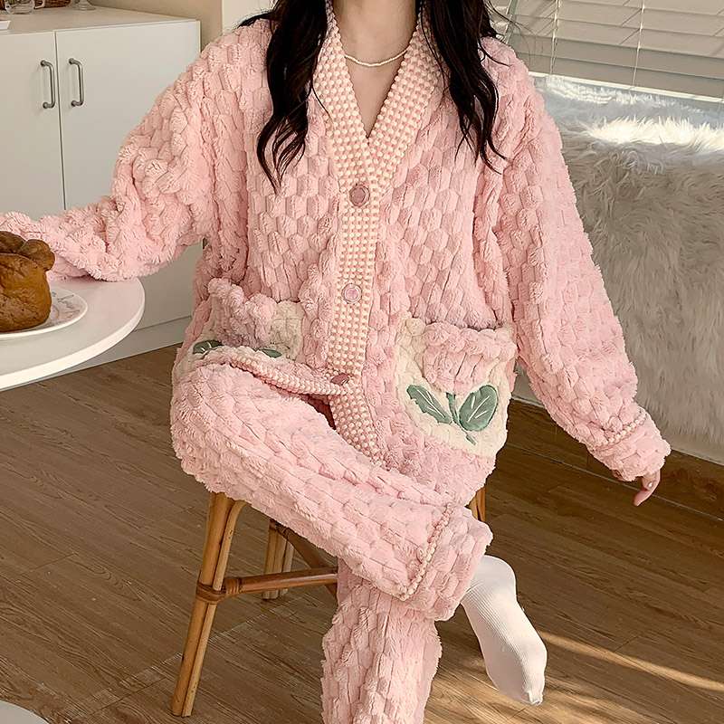 もこもこ ふわふわ パジャマ 上下セット レディース ルームウェア
