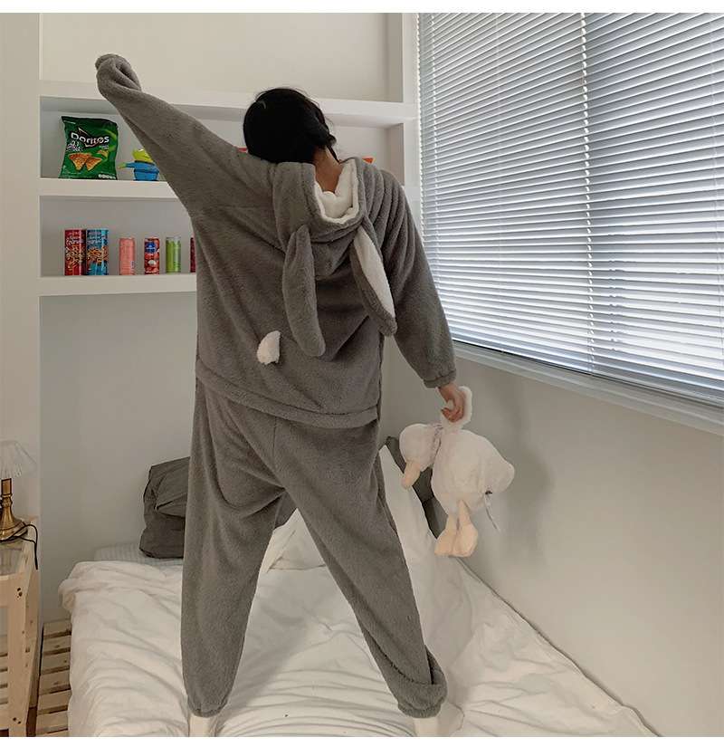 もふもふうさぎ耳ルームウェア レディース ルームウェア