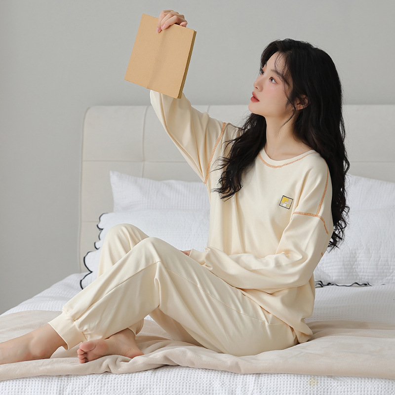 ルームウェアレディース肌に優しい可愛い綿素材パジャマセット