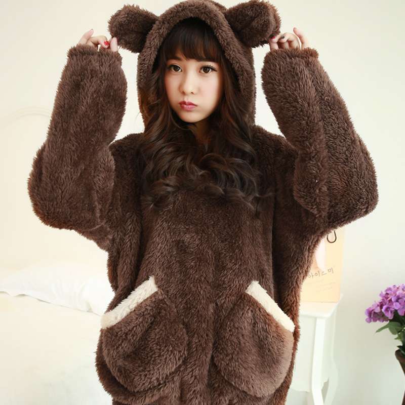 もこもこクマ耳ルームウェア レディース ルームウェア