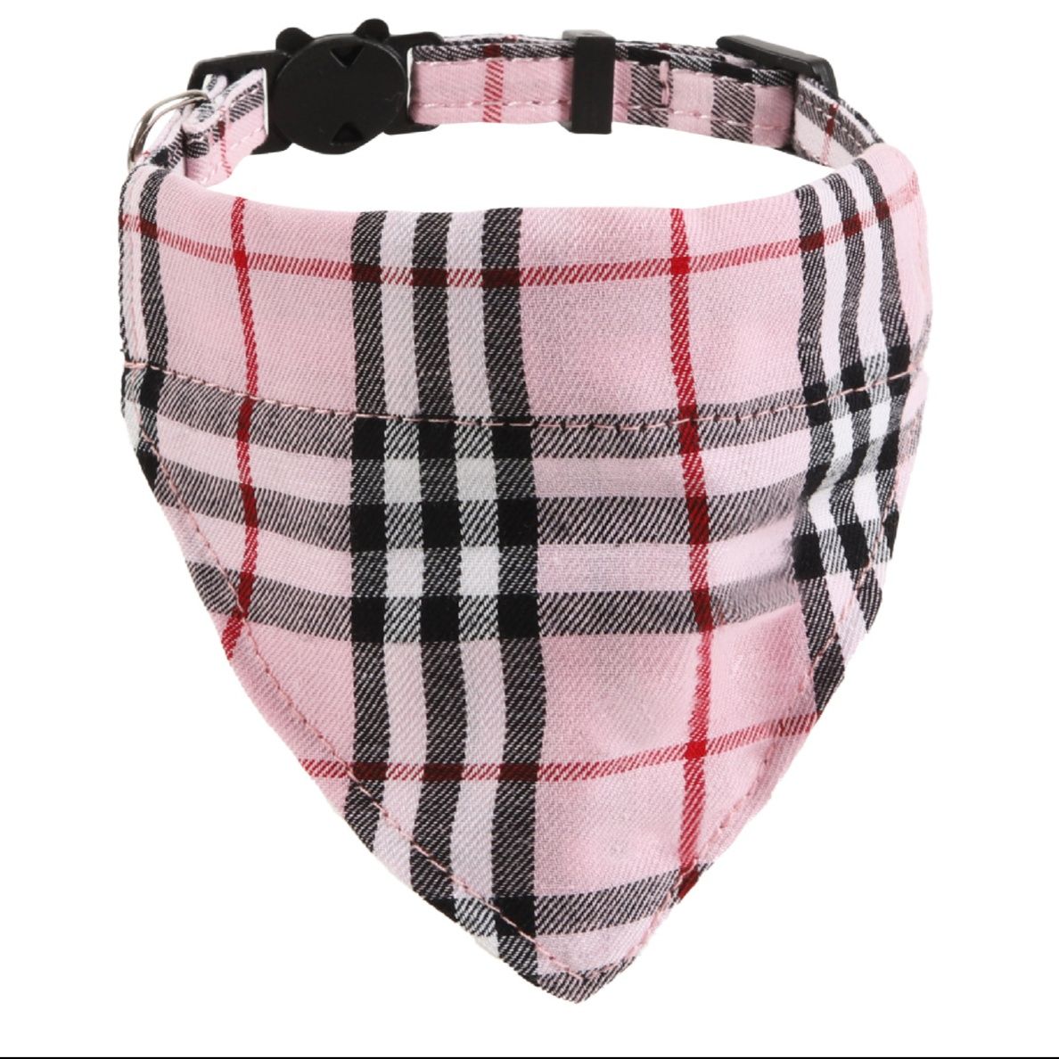 犬首輪 チェック柄バンダナ犬首輪