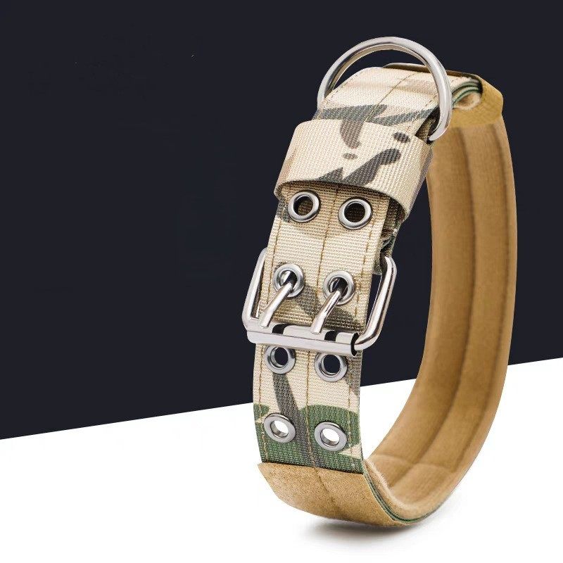 犬首輪 厚手ナイロン編み込み訓練用犬首輪リードセット