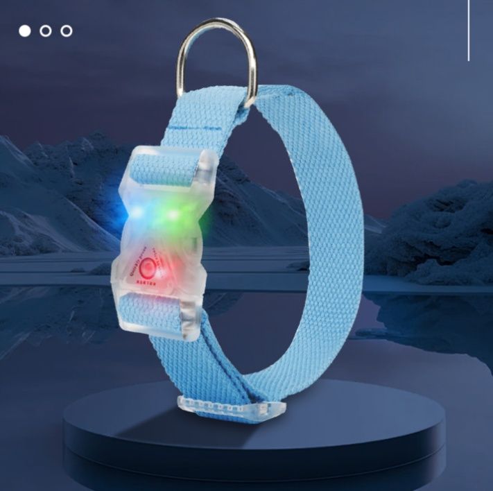 犬首輪 発光ペット用首輪 夜間安全充電式調節可能