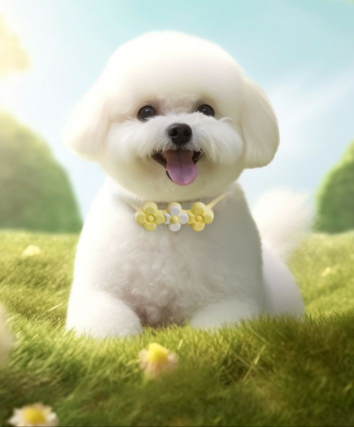 植物成分配合 花飾り虫除け犬首輪 180日長期保護