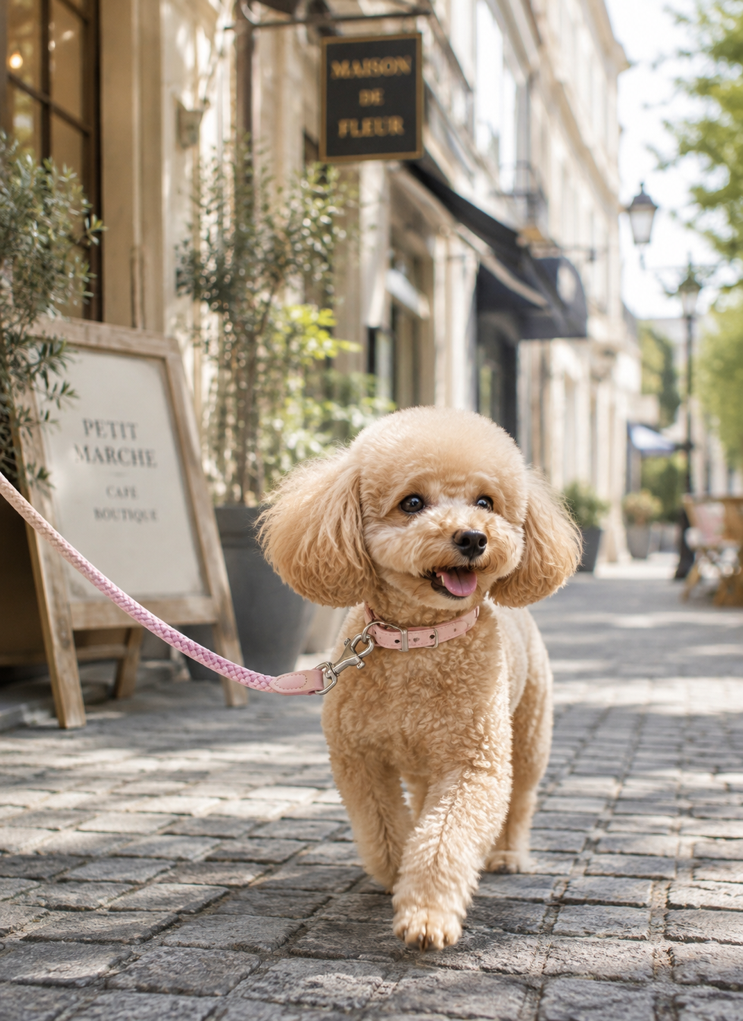 犬首輪 上品な編み込みデザイン犬首輪とリードセット