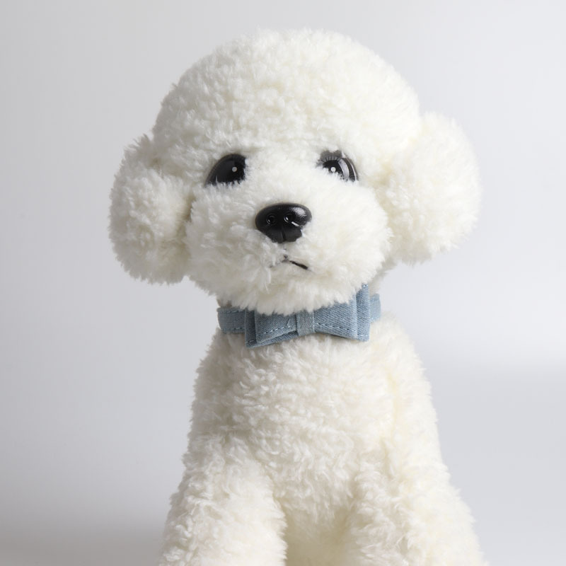 犬首輪 上品な蝶結び付き布製犬首輪小型犬用