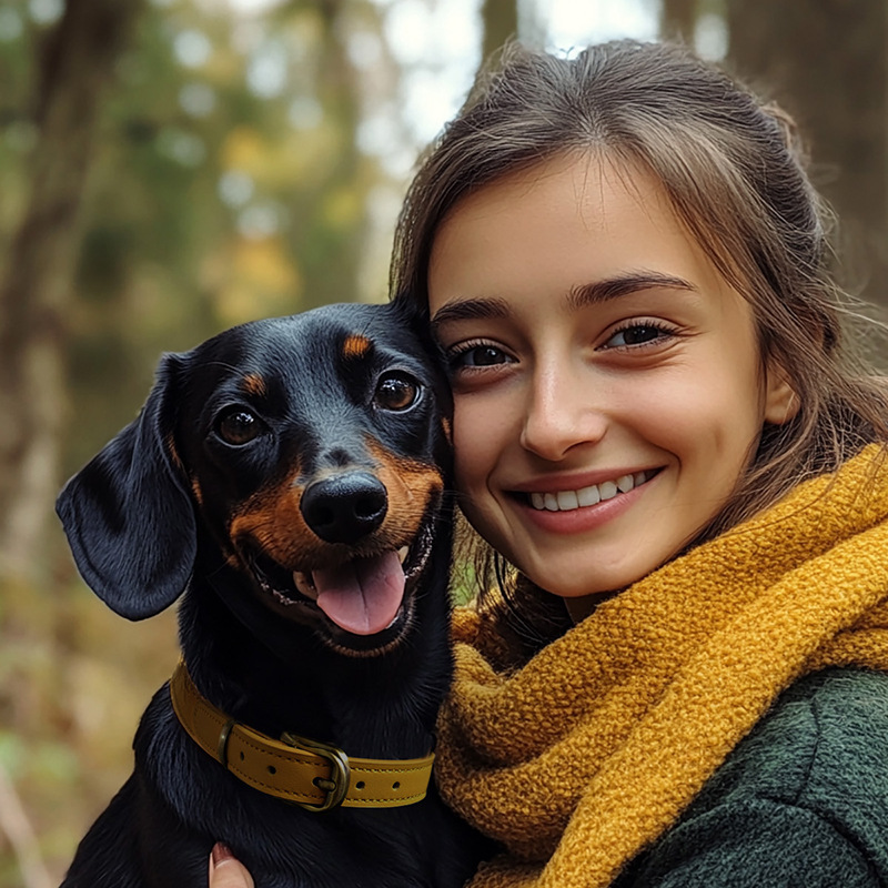 犬首輪 本革ベルト式犬首輪シンプルバックル