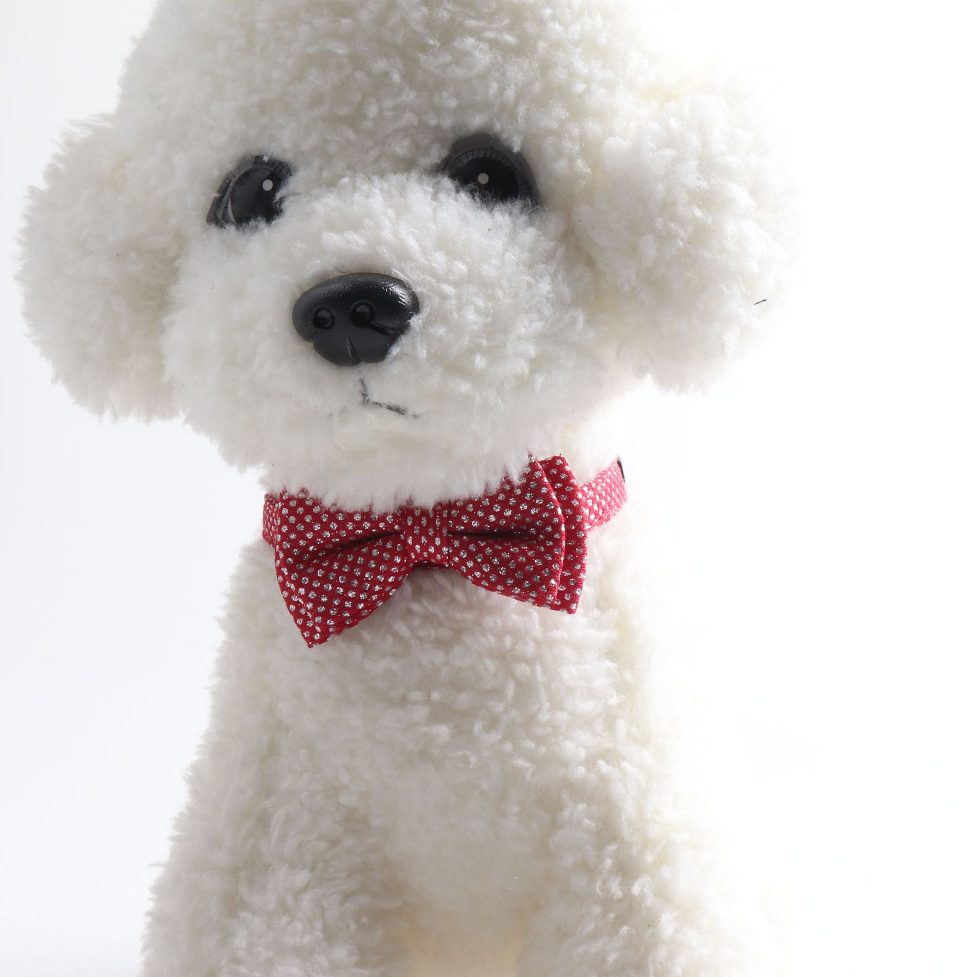 犬首輪 キラキラ輝く蝶ネクタイ付き小型犬用首輪