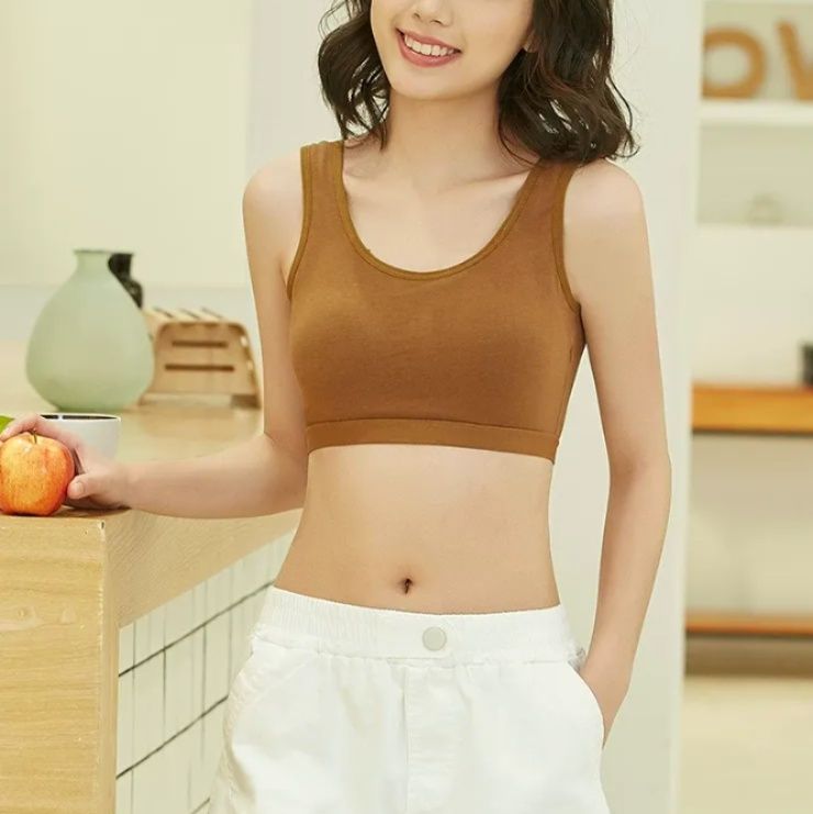 ナイトブラ 綿100% ノンワイヤー 背中U字型 シームレスブラ