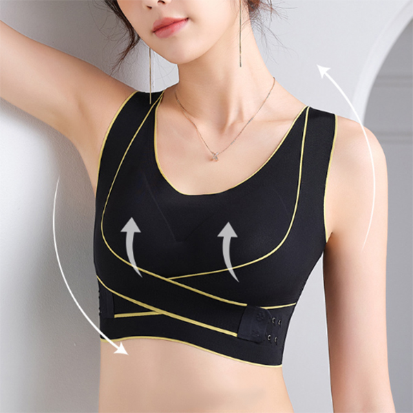 ナイトブラ 揺れない美胸スポブラ ノンワイヤー バストアップ ナイトケア対応