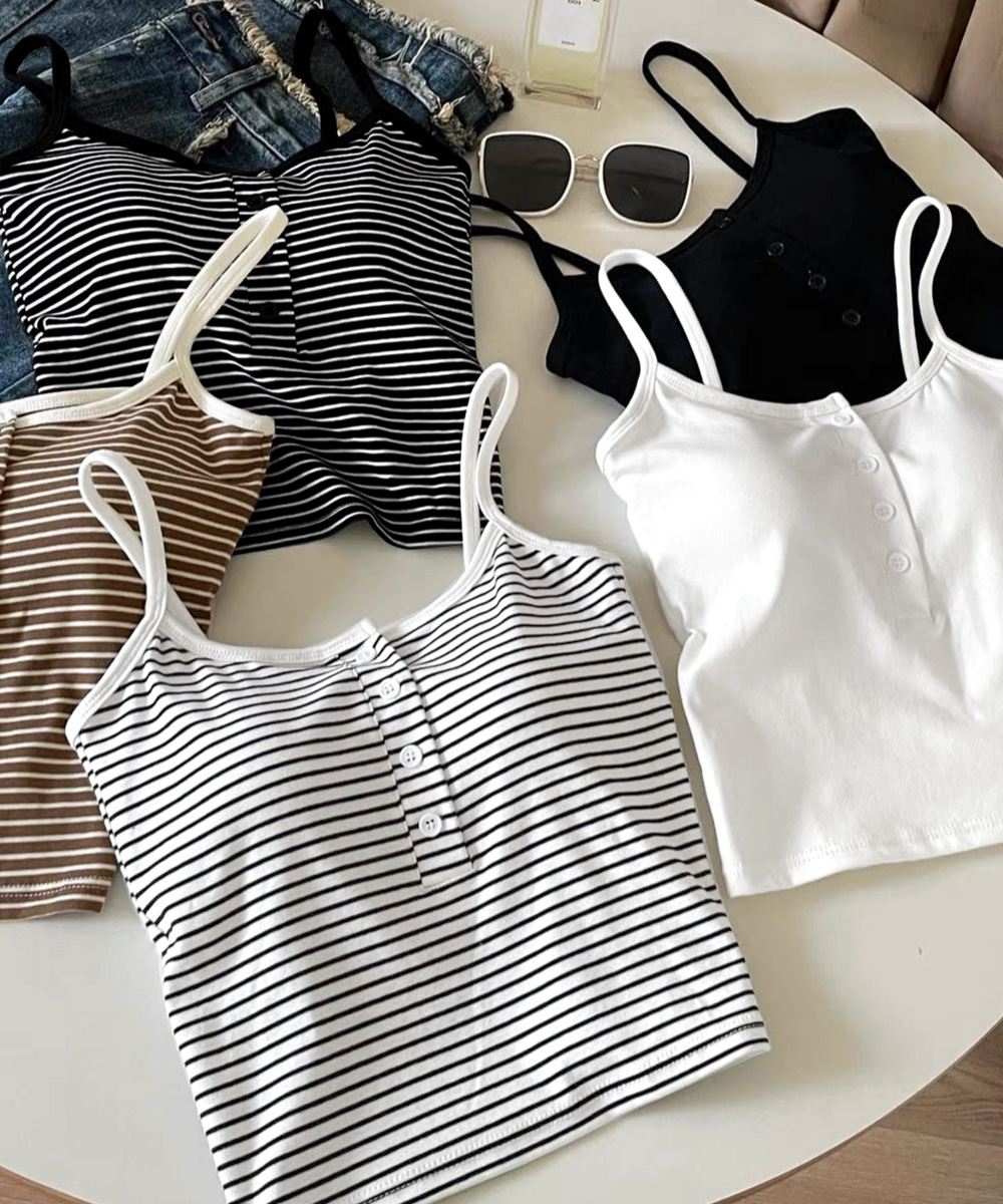 ナイトブラ スポブラ機能付きカップ入りキャミソール重ね着風