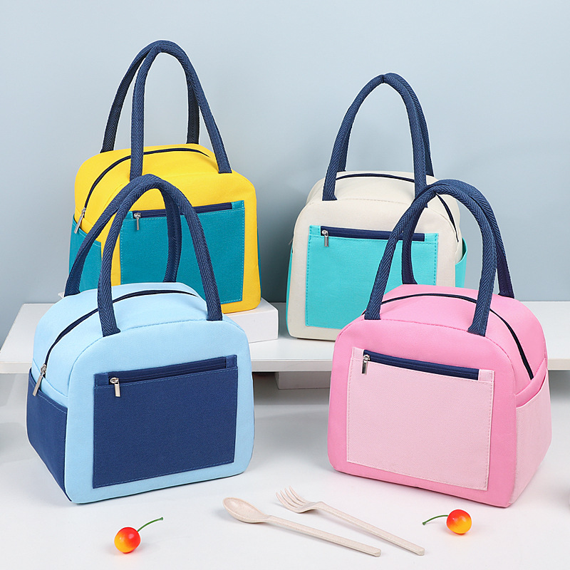 ランチバッグ 二層配色デザイン　保冷