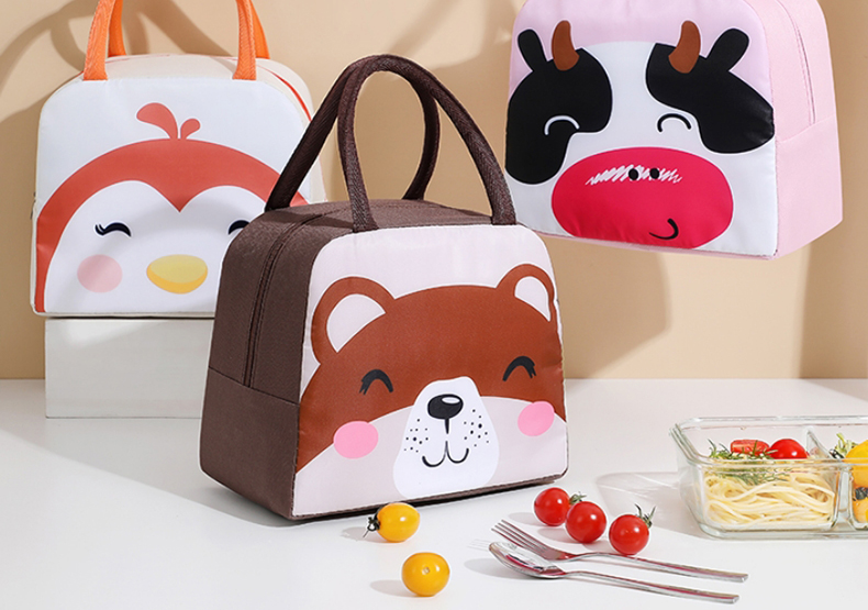 ランチバッグ 動物フレンズ お弁当トート 大きめサイズ
