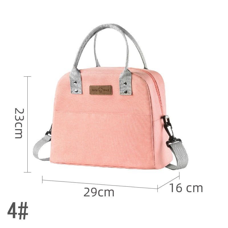 5色展開ショルダー付き保冷保温ランチバッグ