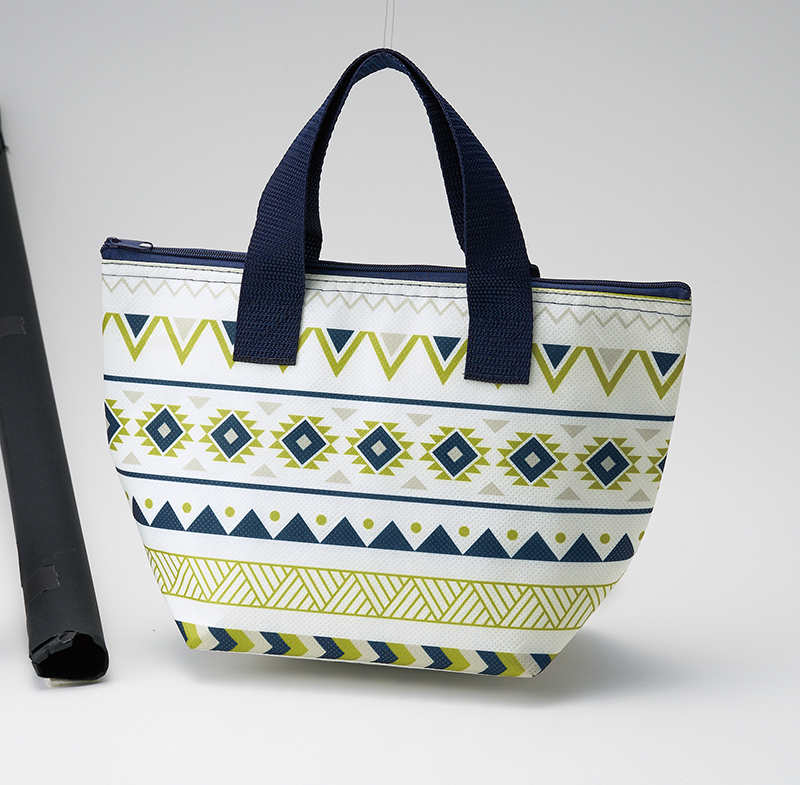 ネイティブ柄保冷保温ランチバッグ二色組