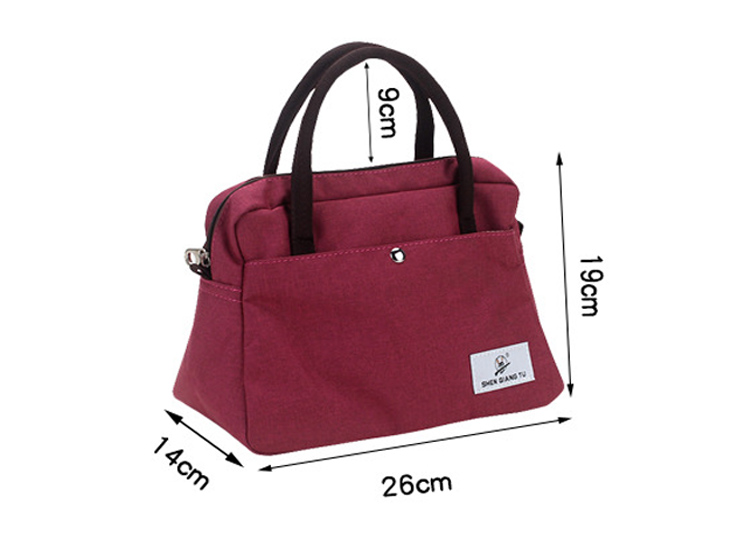 ランチバッグ お弁当がすっぽり入る多機能トートバッグ