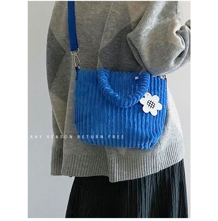 コーデュロイ ミニトートバッグ 手提げ ショルダー 二way ランチバッグ