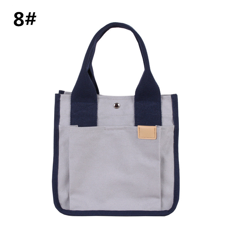 軽量キャンバス地仕切り付きランチバッグ