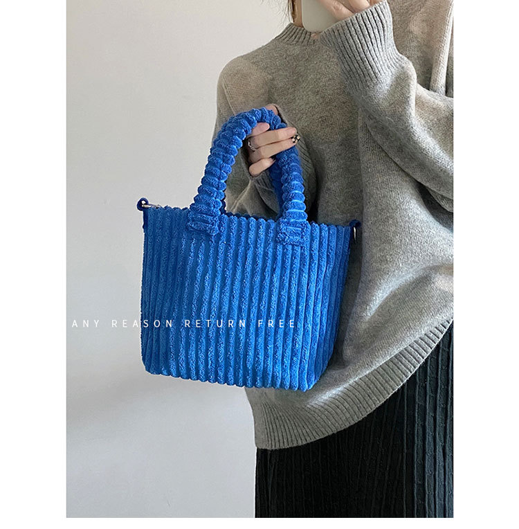 コーデュロイ ミニトートバッグ 手提げ ショルダー 二way ランチバッグ