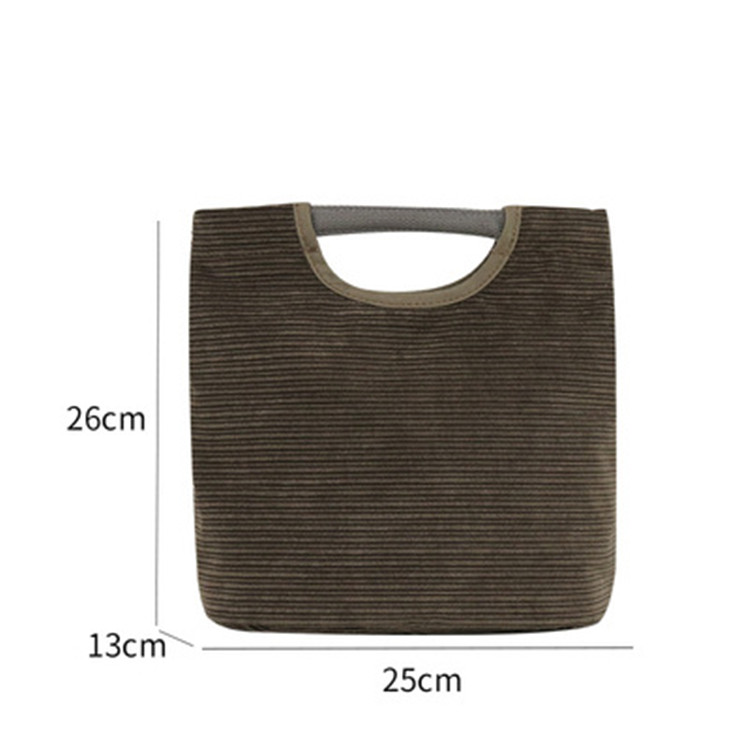 大容量シンプルランチバッグ多色展開