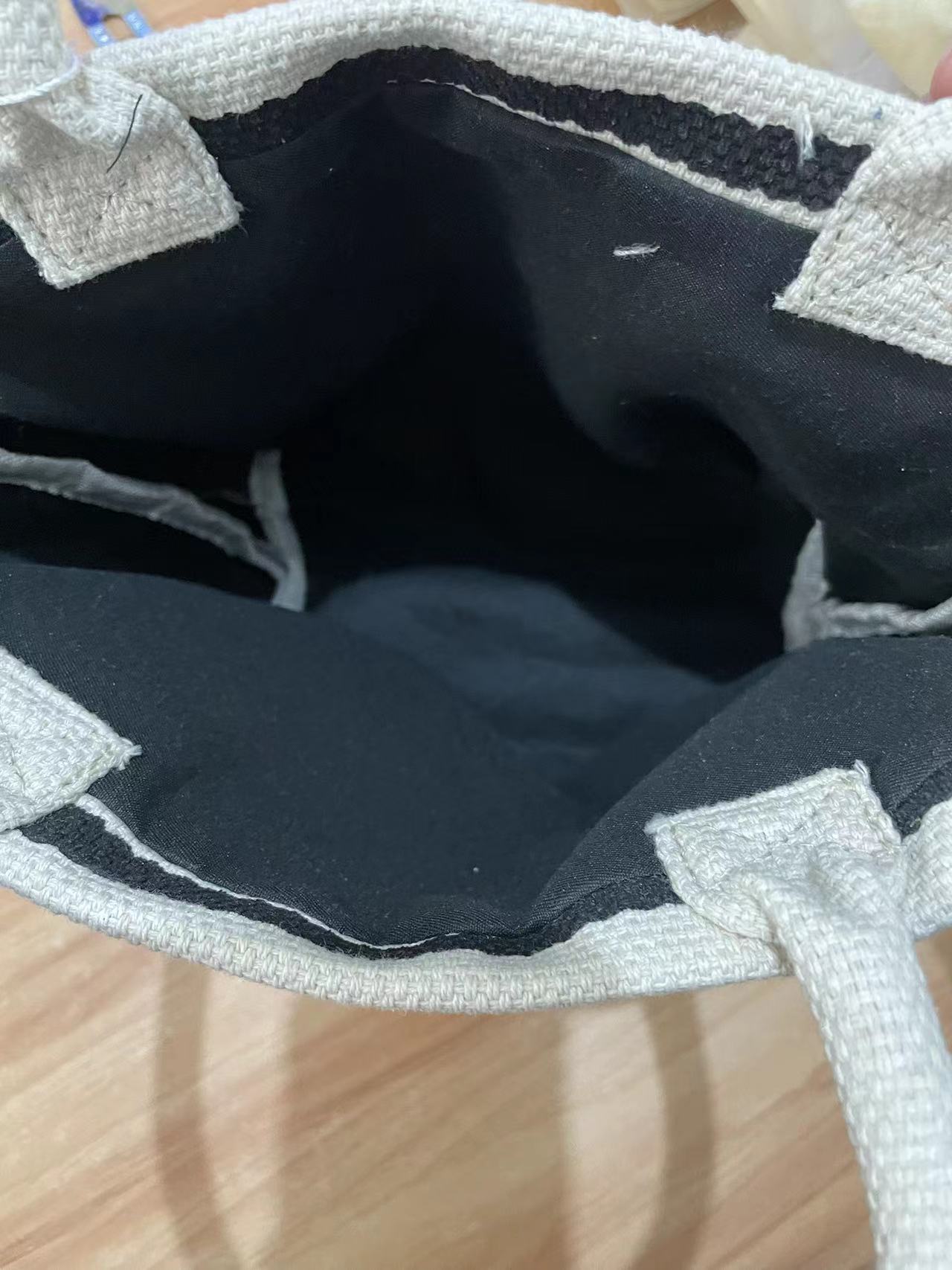 ボーダー柄ミニトートランチバッグ手提げかばん