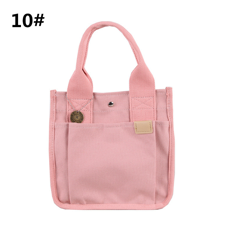 軽量キャンバス地仕切り付きランチバッグ