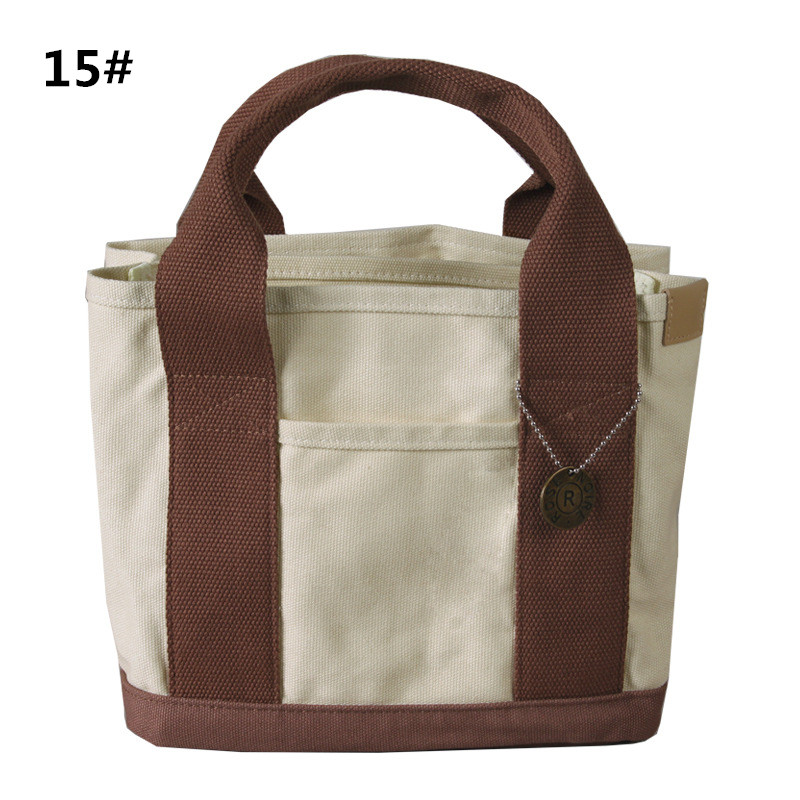 ランチバッグ 軽量ミニトートバッグ マチ付き仕切り付き