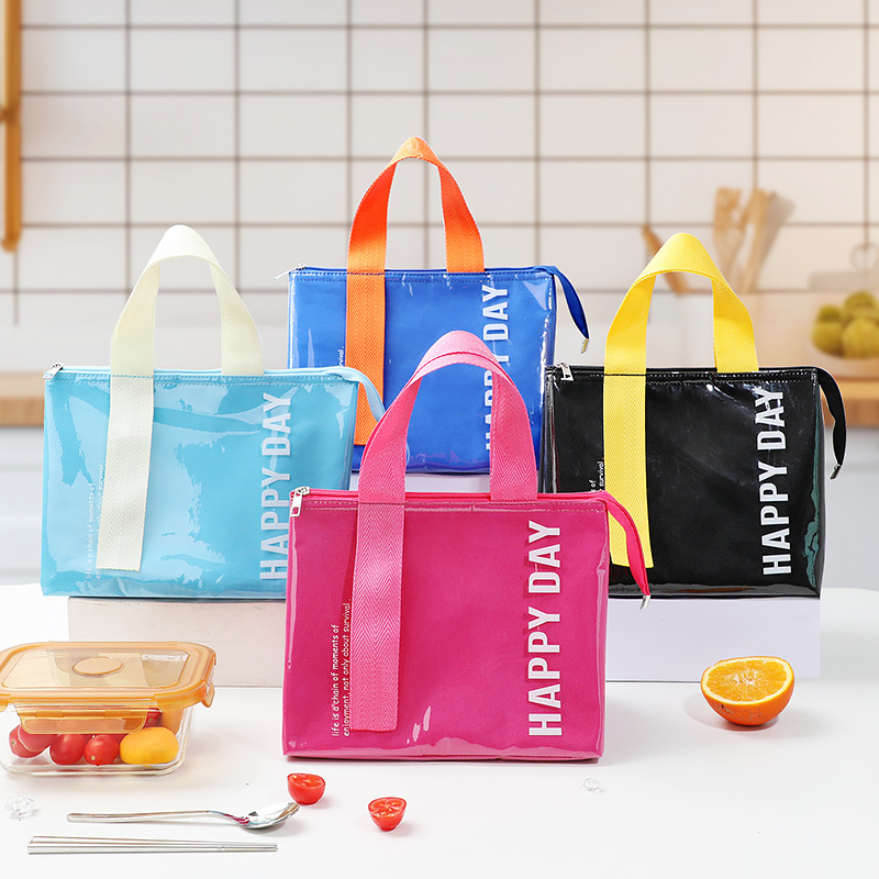 ランチバッグ 透明素材で中身が見やすい保冷ランチバッグ